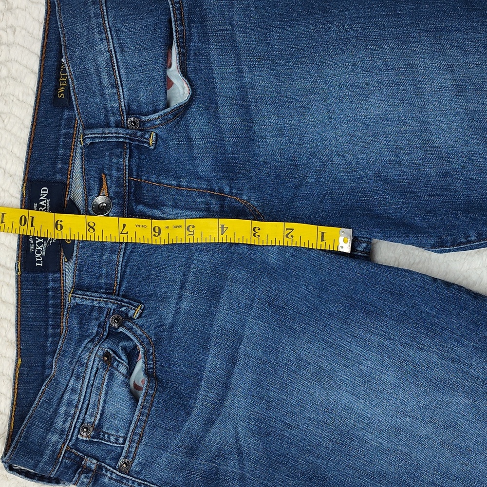 Women's Lucky Brand Sweet'N Crop Denim Blue Jeans Size 6/28 - Picture 3 of 11
